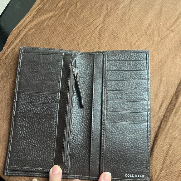 Cole Haan Long Wallet - Brown Leather, minor wear- overall good condition - Picture 2 of 9